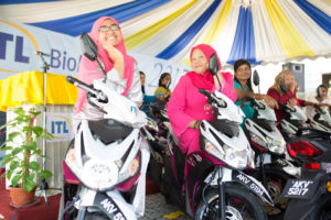 A unique HR initiative involved giving pink Yamaha scooters to employees at ITL BioMedical in Malaysia.